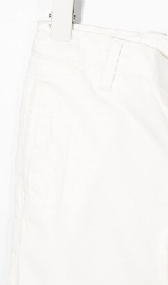 Fay Bianco Cotton Trousers
