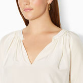 Thumbnail for your product : Ralph Lauren Woman Silk Ruffled-Cuff Blouse