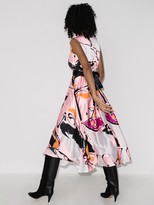 Thumbnail for your product : Roksanda Tibi Dance Print Silk Midi Dress