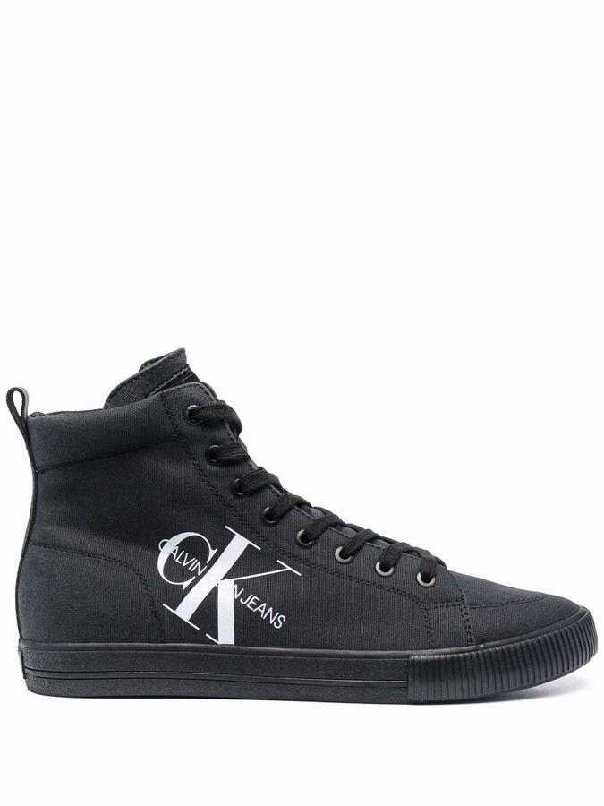 Calvin Klein Lace-Up High-Top Sneakers - ShopStyle
