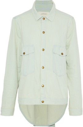 The Great Striped Cotton-twill Shirt