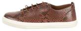 Thumbnail for your product : Gucci Snakeskin Low-Top Sneakers w/ Tags