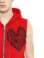Thumbnail for your product : Balmain Sleeveless Cotton Sweatshirt With Patch