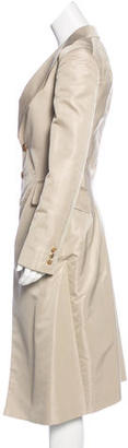 Junya Watanabe Long Silk-Blend Coat
