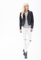 Thumbnail for your product : Forever 21 Faux Leather Moto Jacket