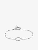 Thumbnail for your product : Monica Vinader Riva kite chain sterling silver pavé diamond bracelet, Women's