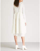 Thumbnail for your product : RENLI SU Textured wool-blend pinafore dress