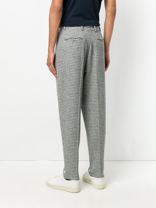 Z Zegna 2264 embroidered loose fit trousers