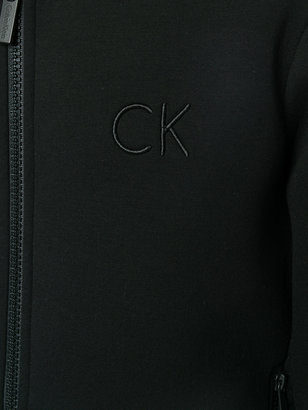 Calvin Klein logo embroidered bomber jacket
