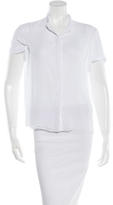 Thumbnail for your product : Alice + Olivia Short Sleeve Button-Up Blouse