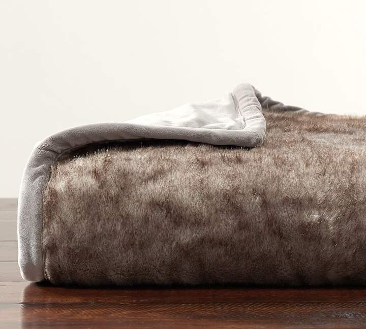Pottery Barn Faux Fur Throw ShopStyle Home & Living