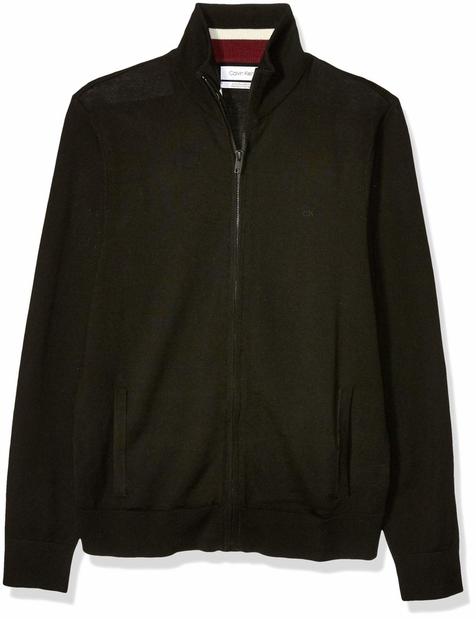 calvin klein zipper sweater