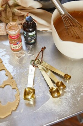 Urban Outfitters Brass Measuring Spoon Set