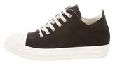 Thumbnail for your product : Rick Owens Cap-Toe Low-Top Sneakers