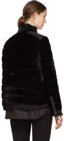 Thumbnail for your product : Moncler Black Velvet Down Twist Beatrice Jacket