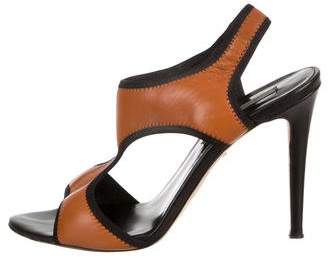 Diane von Furstenberg Bicolor Leather Sandals