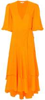 Thumbnail for your product : Ganni pleated wrap dress