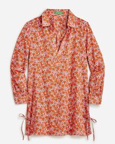 Thumbnail for your product : J.Crew Cotton voile tunic cover-up with side ties in brilliant blooms
