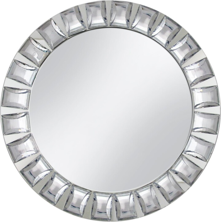 ChargeIt! by Jay Round Mirror Glass Charger - Etching Personalized Gift Item