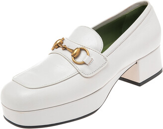 gucci white pumps