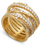 Thumbnail for your product : Crislu 18Kt. Gold & Cubic Zirconia Entwined Ring