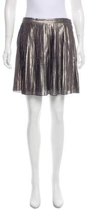 Tory Burch Metallic Pleated Skirt