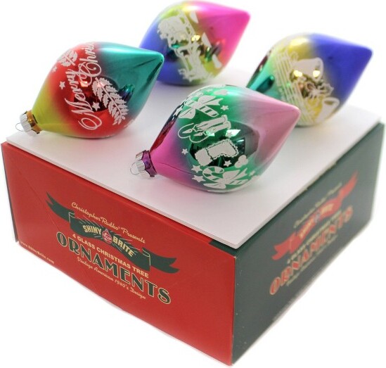 Christopher Radko ChristopherRadko5.5InchCcFlockedTulips.,ChristmasConfetti(4PC)