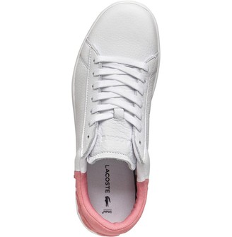 Lacoste Womens Carnaby Evo Trainers White/Pink