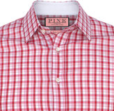 Thumbnail for your product : Thomas Pink Laces Check Super Slim Fit Button Cuff Shirt