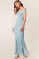 Thumbnail for your product : Oasis Pale Green Bardot Slinky Maxi Dress
