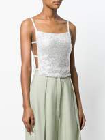 Thumbnail for your product : Nina Ricci crystal-embellished open-back top