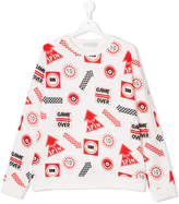 Thumbnail for your product : Stella McCartney Kids Teen Biz Games printed sweatshirt