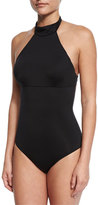 Thumbnail for your product : Onia Heather Choker Solid One-Piece Swimsuit