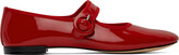 Thumbnail for your product : Repetto Red Georgia Ballerina Flats