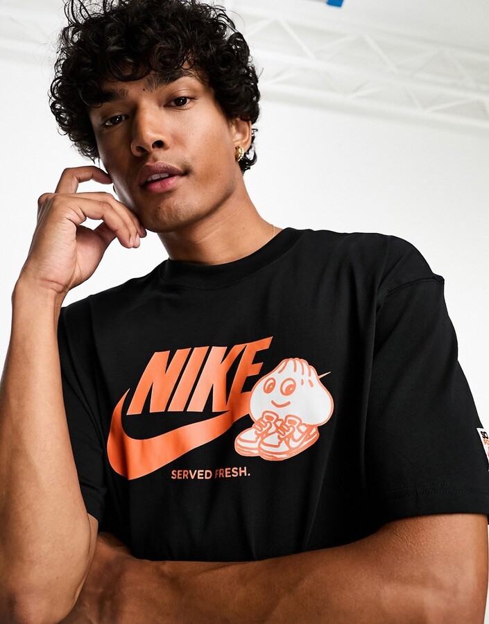 Nike M90 Sole Food HBR T-shirt in black - ShopStyle