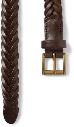 Andersons 2.5cm Woven Leather Belt