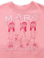 Thumbnail for your product : Little Marc Jacobs Glittered Logo Cotton Sweatshirt