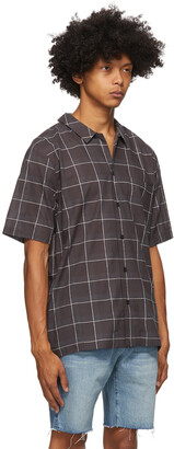 Frame Grey Camp Collar Short Sleeve Shirt