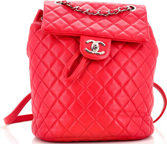 Chanel Pre-owned 2017 Quilted Timeless Backpack - Red