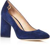 Thumbnail for your product : Tory Burch Elizabeth Suede High Block Heel Pumps