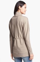Thumbnail for your product : Caslon Oversize Collar French Terry Jacket (Regular & Petite)