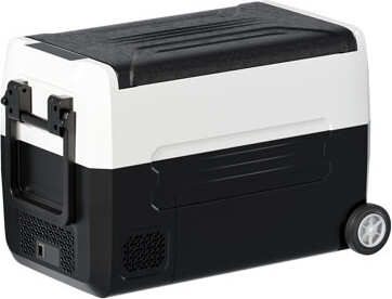 TABU 49QT（45L） Ultra-fast Cooling Car Refrigerator with Dual-compartment Independent Temperature Control & Display, -4℉~68℉，Portable Car Fridge with Robust