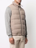 Thumbnail for your product : Brunello Cucinelli Ribbed Knit Padded Gilet