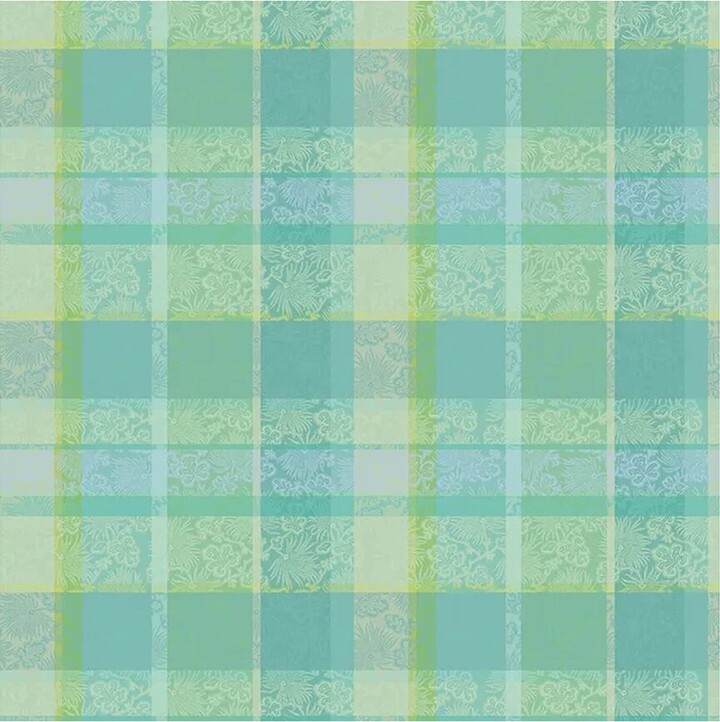 Garnier Thiebaut Mille Venusta Aqua Round French Tablecloth