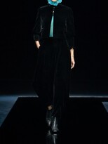 Thumbnail for your product : Giorgio Armani Viscose & Silk Cropped Zip-up Jacket