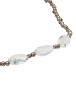 Thumbnail for your product : !iTEM Ali Grace Silver Diamond Shaped Brass W/ 3 Crystal Pebbles Necklace