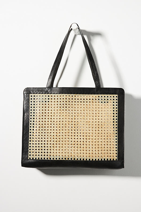 anthropologie julien leather tote bag