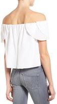 Thumbnail for your product : Rebecca Minkoff Women's 'Jasmine' Silk Off the Shoulder Top, Size X-Small - White
