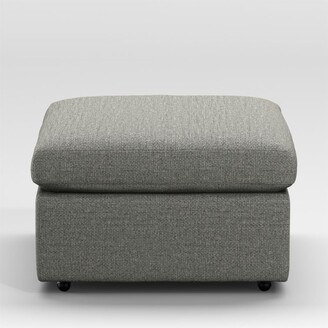 Crate & Barrel Lounge Ottoman with Casters 32"