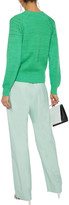 Thumbnail for your product : Nina Ricci Pointelle-trimmed Wool And Cotton-blend Sweater